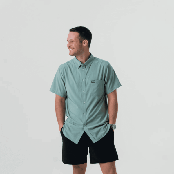 Button Up Performance Ocean Swell - Image 3