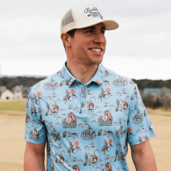 Performance Polo Cowboy Up Blue - Image 2