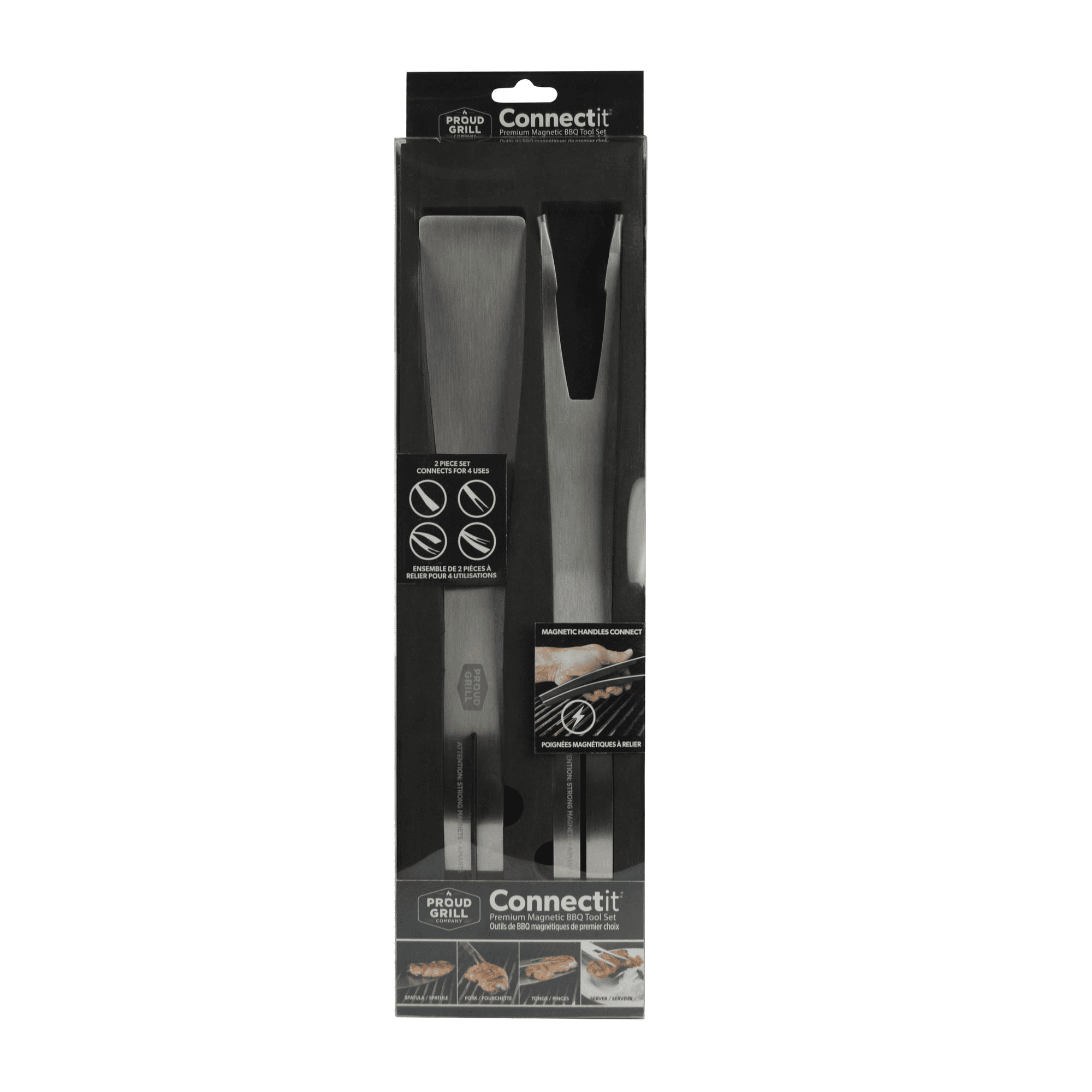 Connect It Magnetic 2 pc BBQ Tool Set | Proud Grill | Iris Gifts & Décor