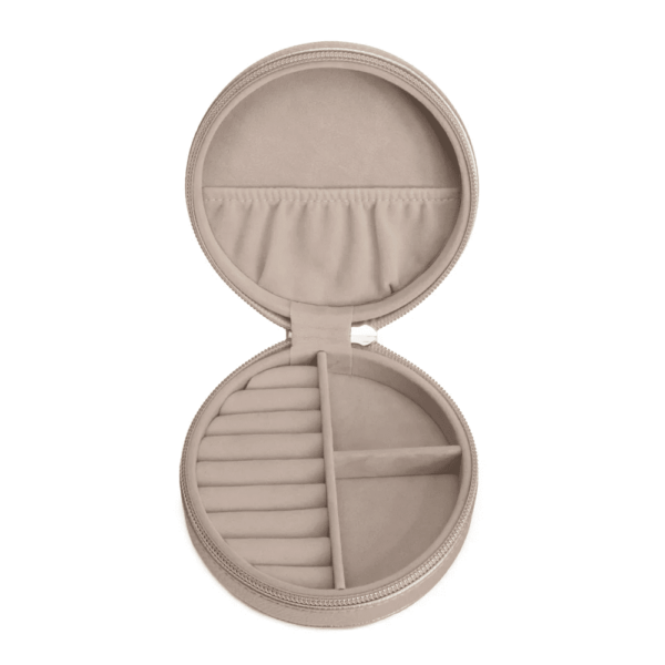 Leah Round Travel Jewelry Case - Image 2