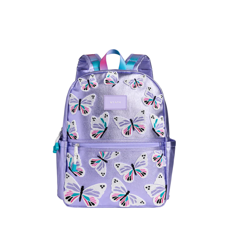 Kane Double Pocket Backpack 3D Butterfly | State Bags | Iris Gifts & Décor
