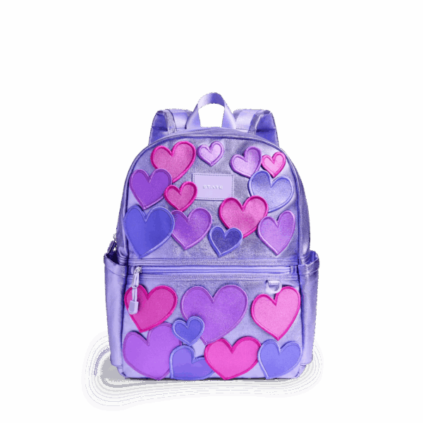 Kane Double Pocket Backpack 3D Hearts