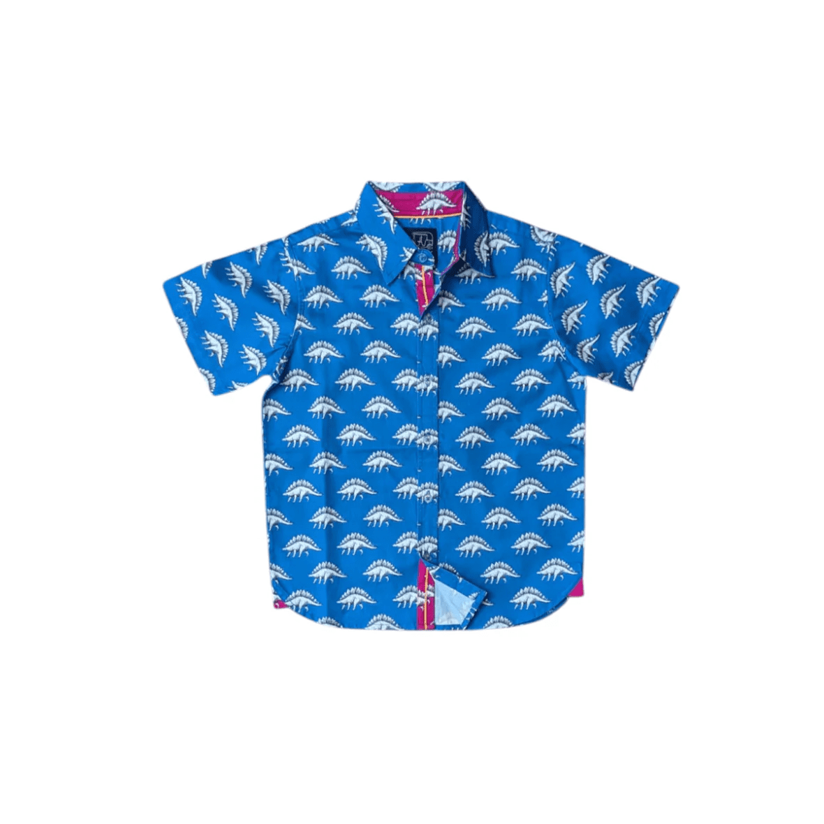 Blue Dino Short Sleeve Shirt | TukTuk | Iris Gifts & Décor