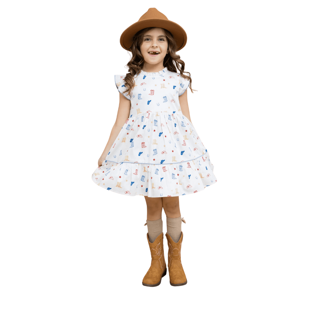 Western Ruffle Dress | TukTuk | Iris Gifts & Décor
