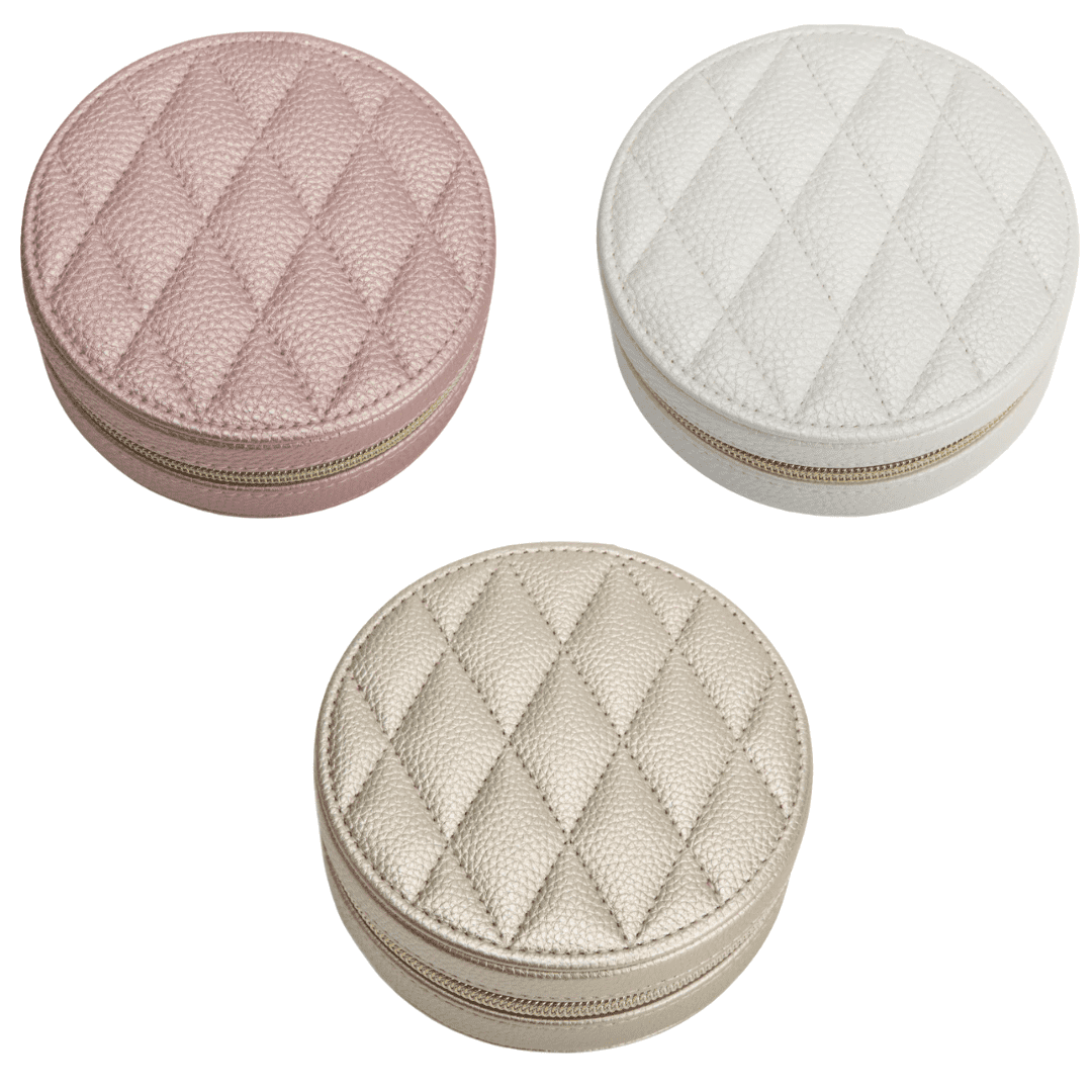Leah Round Travel Jewelry Case | Brouk & Co. | Iris Gifts & Décor