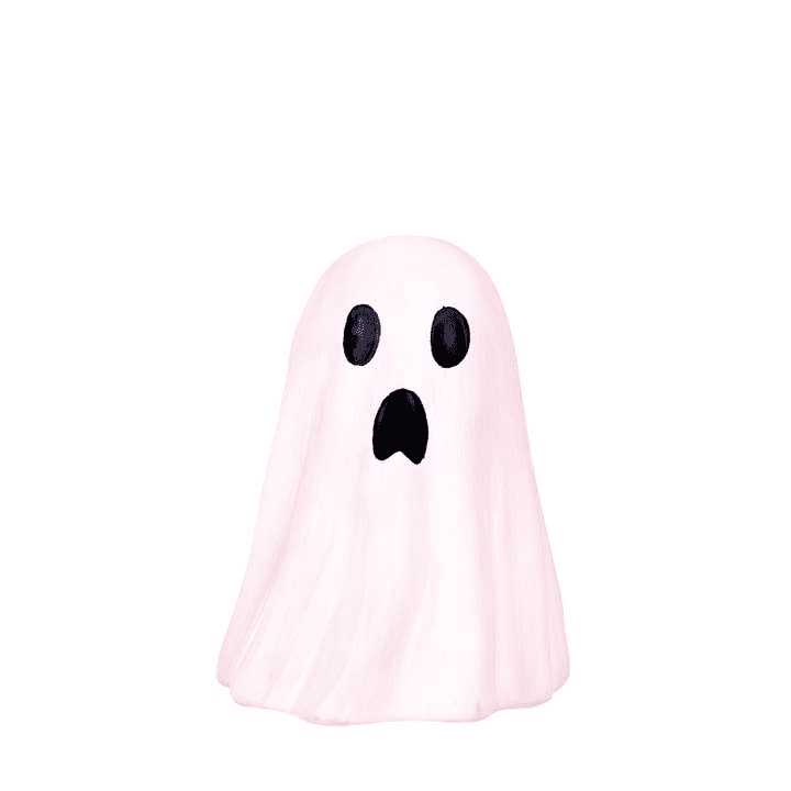 Pink & Black Casper Ghost Decor 5″ |  | Iris Gifts & Décor