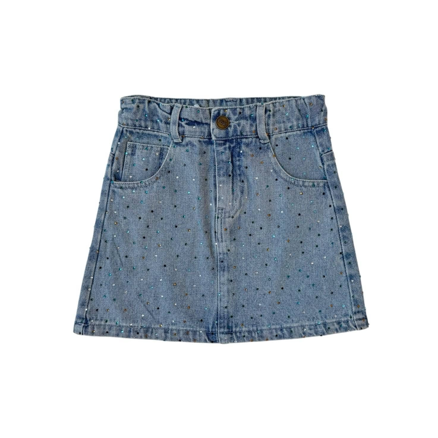 Rainbow Sparkle Denim Skirt | Lola and the Boys | Iris Gifts & Décor