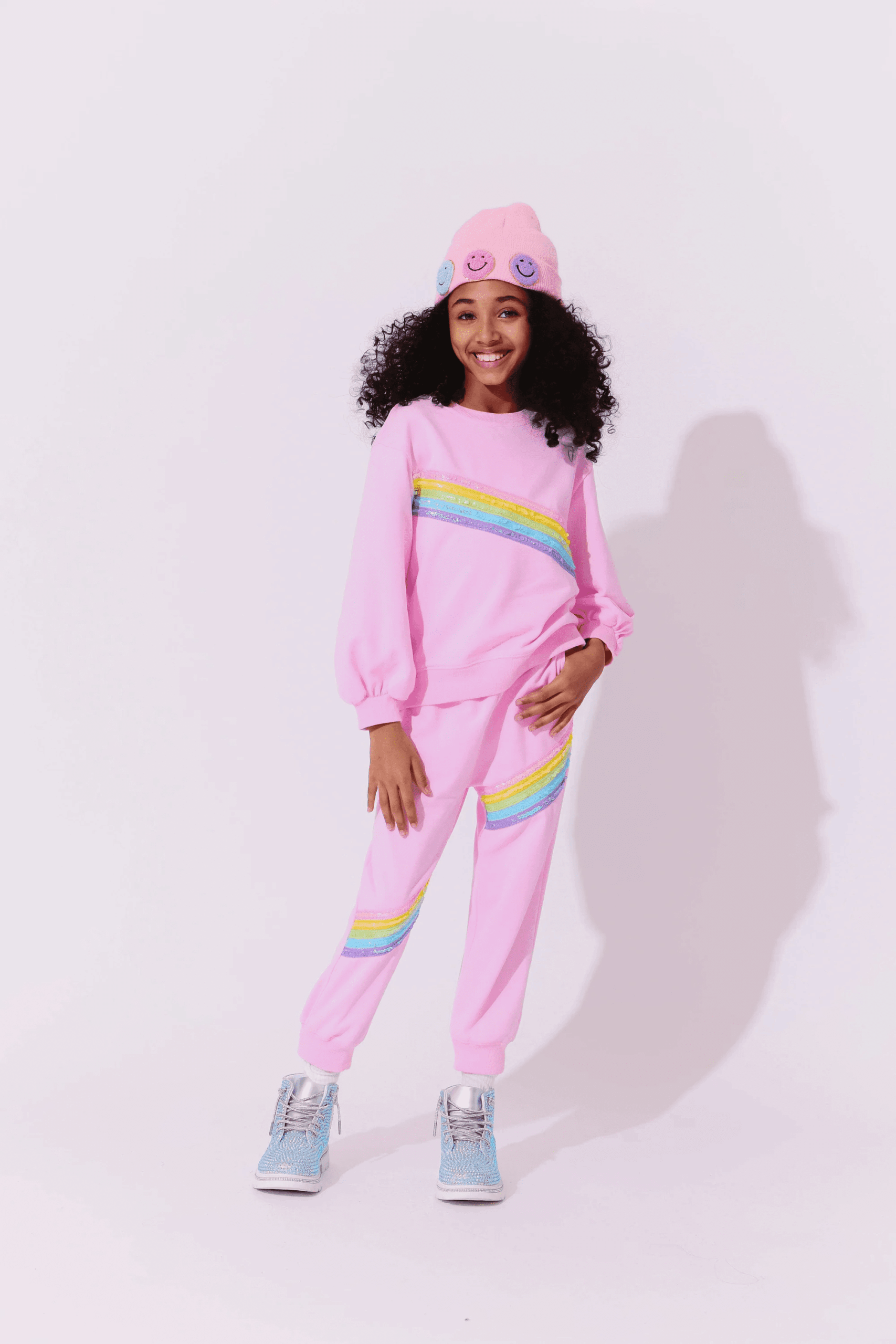 Pink Rainbow Stripe Set | Lola and the Boys | Iris Gifts & Décor