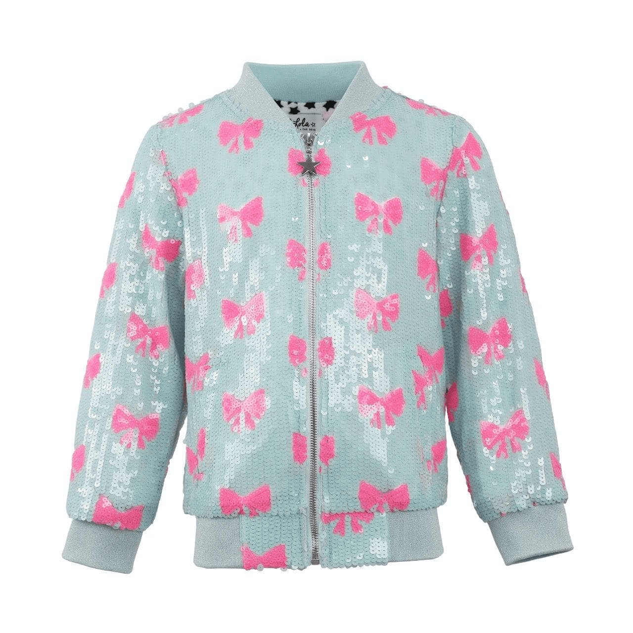 Pretty in Bows Sequin Bomber | Lola and the Boys | Iris Gifts & Décor