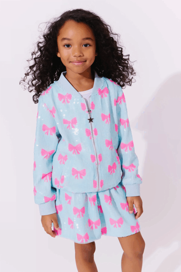 Pretty in Bows Sequin Bomber - Image 2