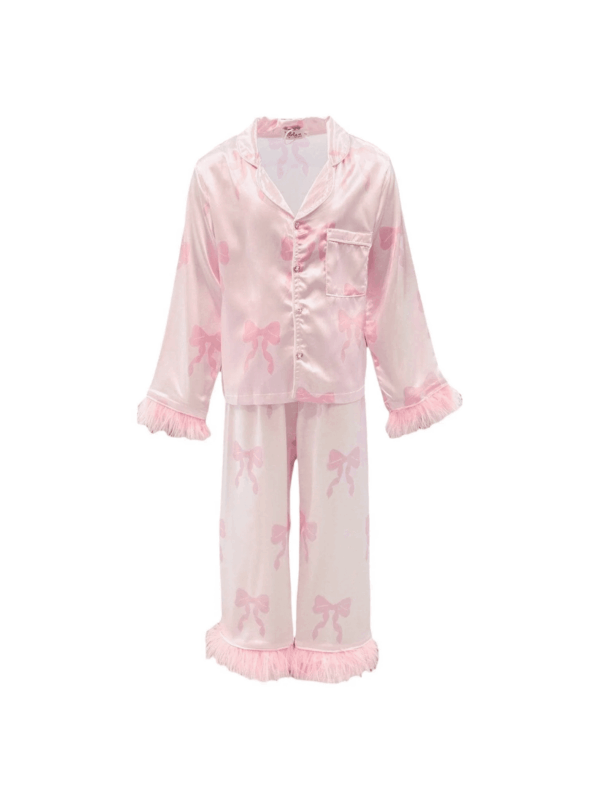 Women's Pretty in Bows Silk Set