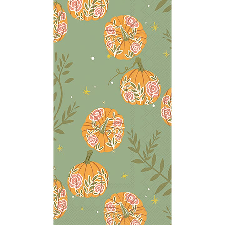 Pumpkins with Roses Guest Towel | Boston International | Iris Gifts & Décor