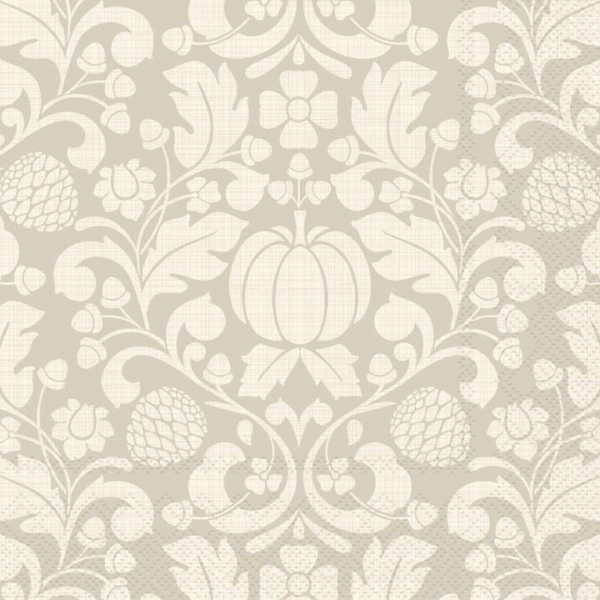 Fall Francis Cream Cocktail Napkins