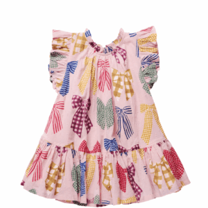 Girls Harper Dress Patterned Bows
